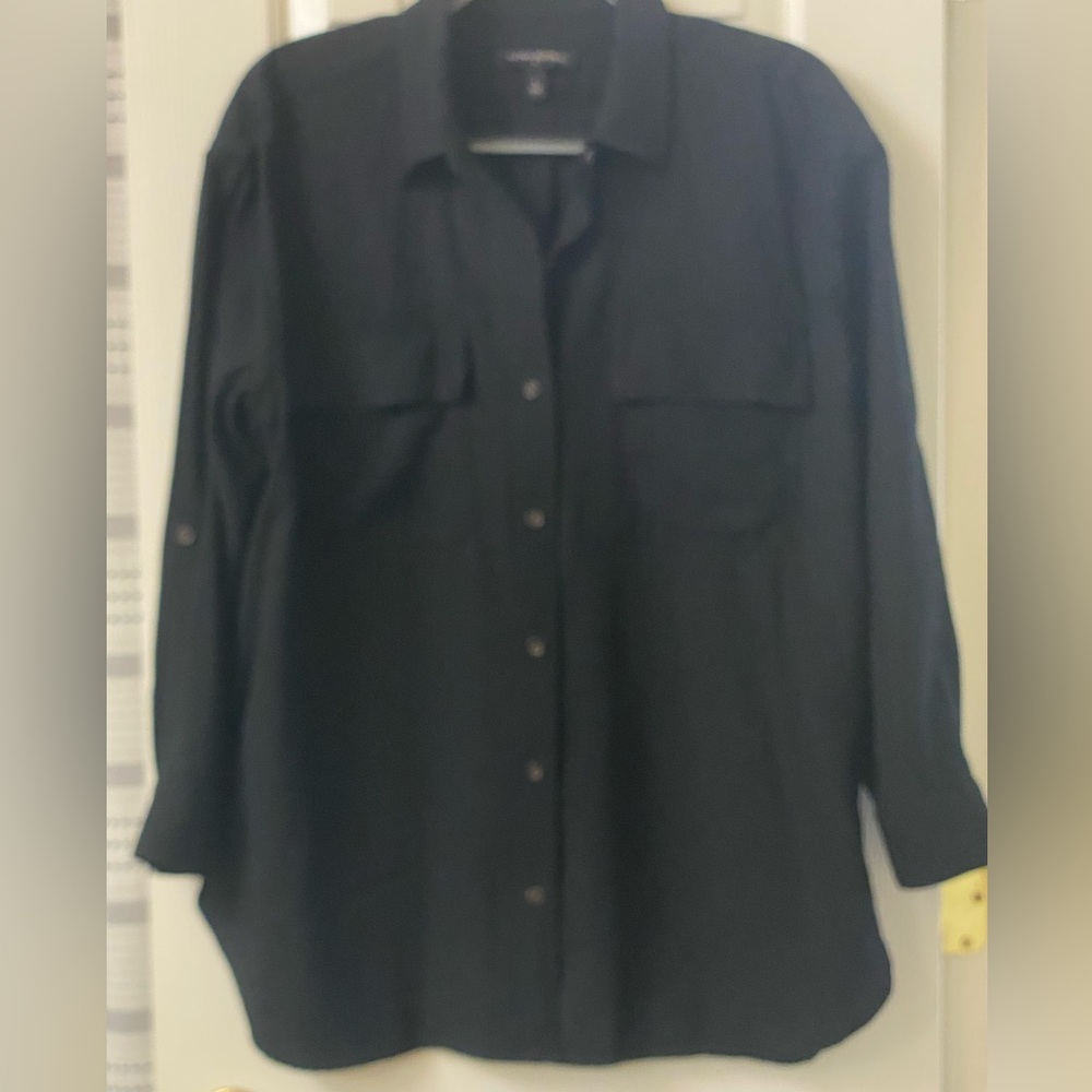 Banana Republic Black Button Down Shirt